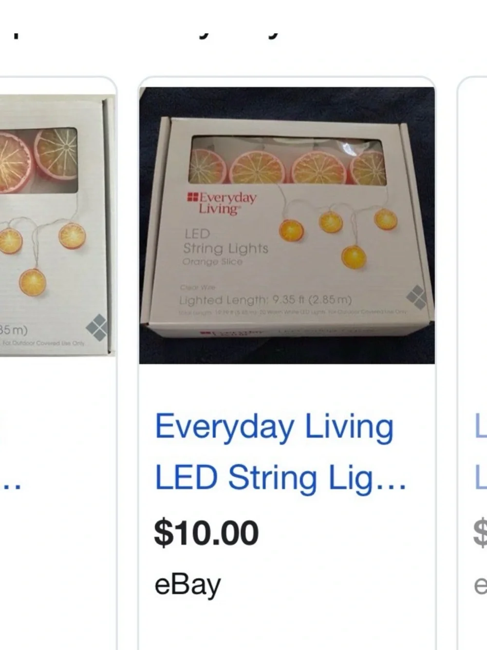 3 boxes of Orange Slice LED String Lights  and MATCHING TUMBLER THERMO MUG